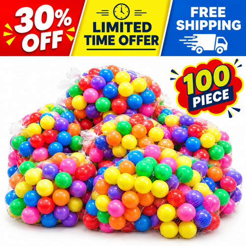 100pcs ball pit balls plastic - 100pcs,