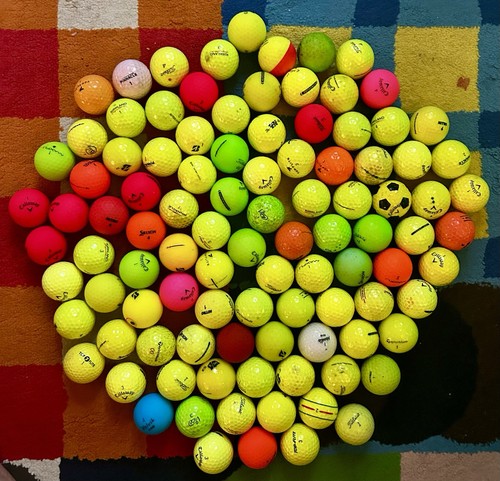 100 golf balls colors - 2a-3a,