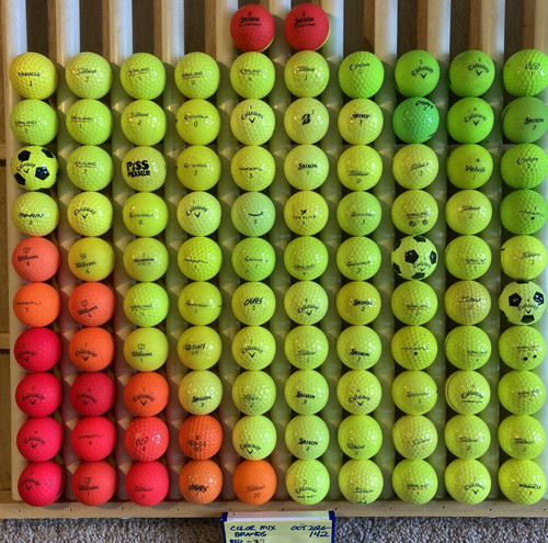 100 aaaa used golf - balls., mix