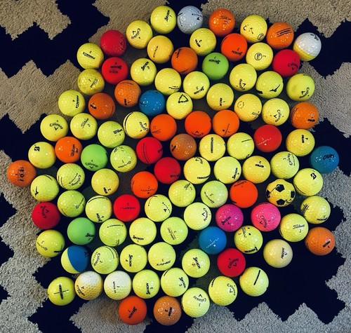 100 golf balls colors - balls, 2a-3a