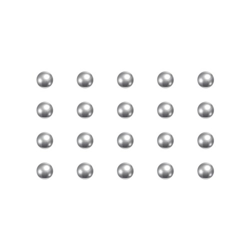 100pcs chrome steel - 100pcs, 1/8"