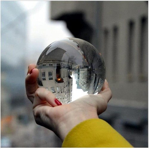 100mm clear crystal - 100mm, ball