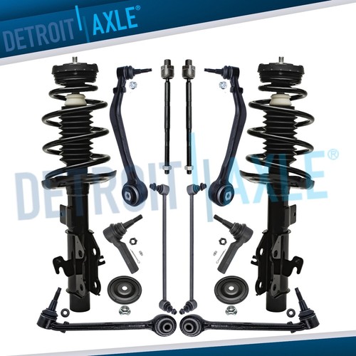 Front struts control arms - struts, sway